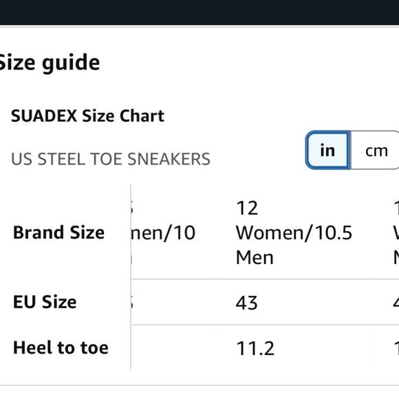 Suadex steel toe work shoes Mesh Sneakers size 43 unisex‎ mens 10.5 women’s 12 - Picture 14 of 15